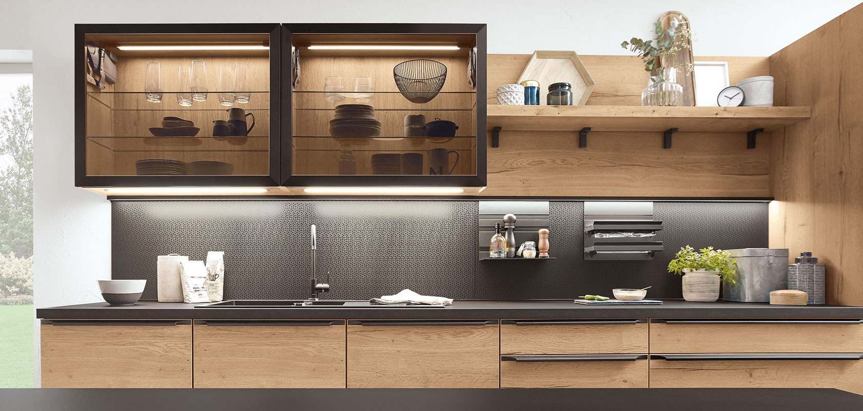 Ideas and individualised recess design for your nobilia kitchen.