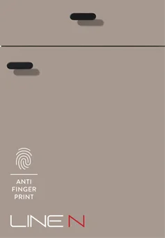 Matt schimmernde Front in Macchiato mit eleganter Anti-Fingerprint-Oberfläche.