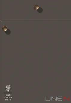 SOFTLINE 505 in Coffee Perfect matt – edle Lackfront mit warmem, dunklem Ton.