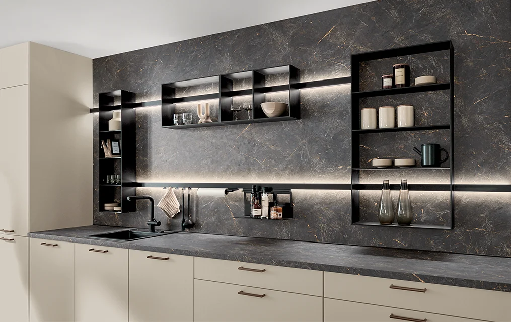 Relingsystem Sign Emotion von nobilia für Ihre Küche.