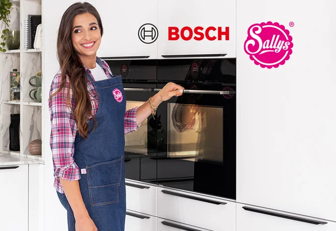 Sally presents an exclusive Bosch oven in a modern nobilia fitted kitchen. Cooperation with Bosch and Sally's world for stylish baking in a high-quality kitchen design. If you would like a version with a stronger focus on the brand experience or product highlights, just let us know.